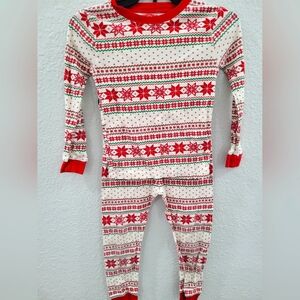 Holiday Time Red and White Kids Pajama Set 5t
